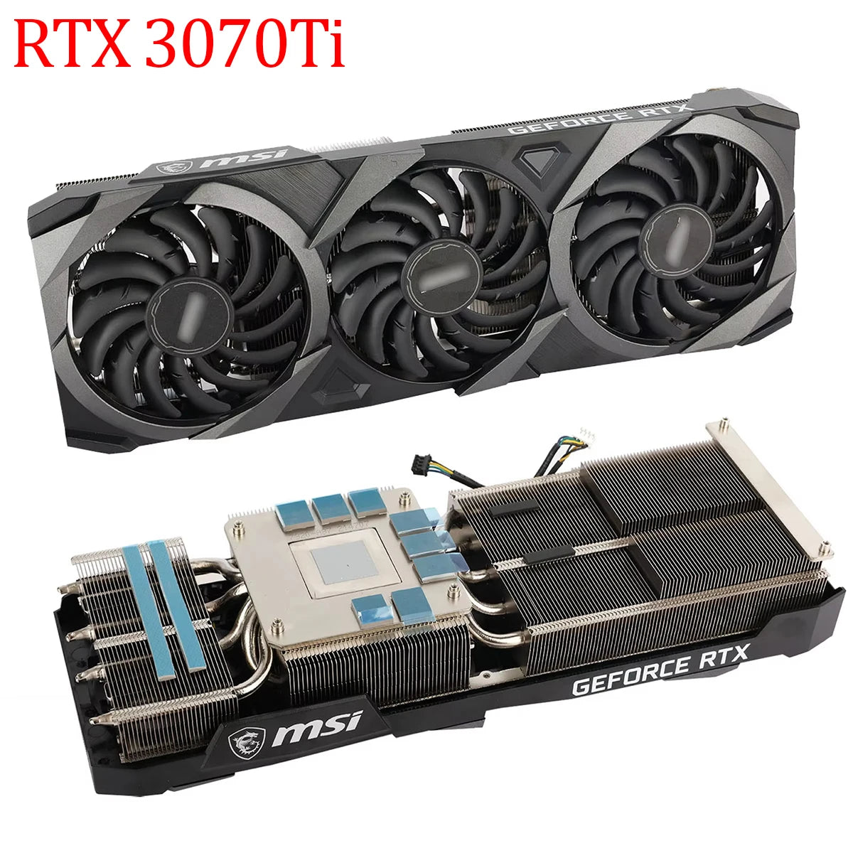 New Original RTX3070Ti Video Card Heatsink For MSI RTX 3070 Ti Ventus 3 X Graphics Card Cooling Heat Sink