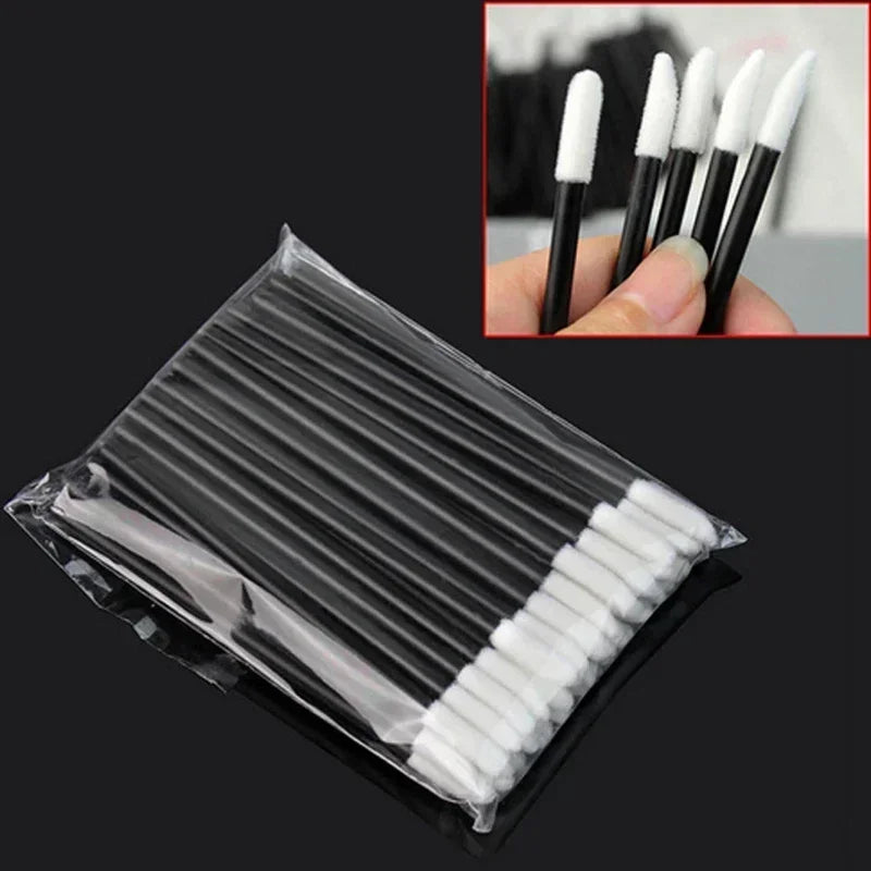 50/100PCS Wholesale Lipstick Perfect Best   Gloss Wands Up Disposable Lip Brush Women makeup Make Applicator Hotting Accessories