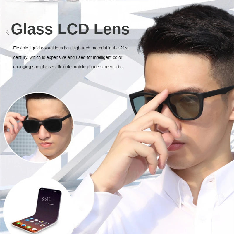 ZHIYI Brand Chameleon Glasses 0.1 Seconds LCD Computer Chip Control Photochromic Polarized Lens Driving Sunglasses for Men