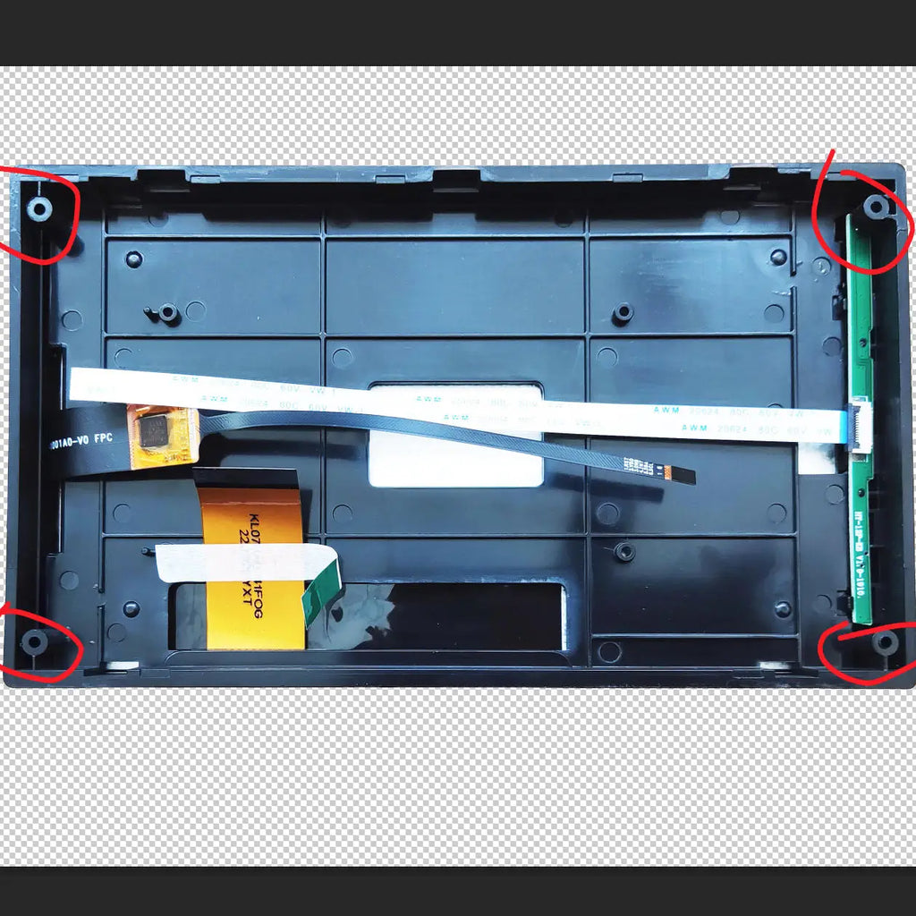 7 Inch 40Pin IPS LCD Monitor 1024*600 With 2.5D Sensor Digitizer 178*102mm Frame Repair The Replacement Parts Assembly.