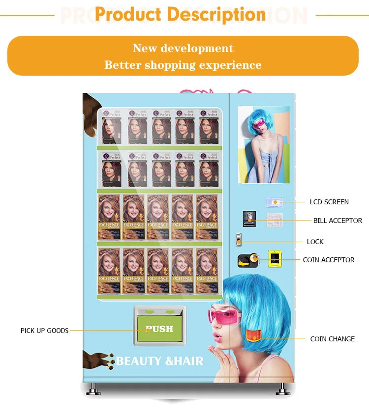 Best Seller Lash Hair Beauty Vending Machine for Woman