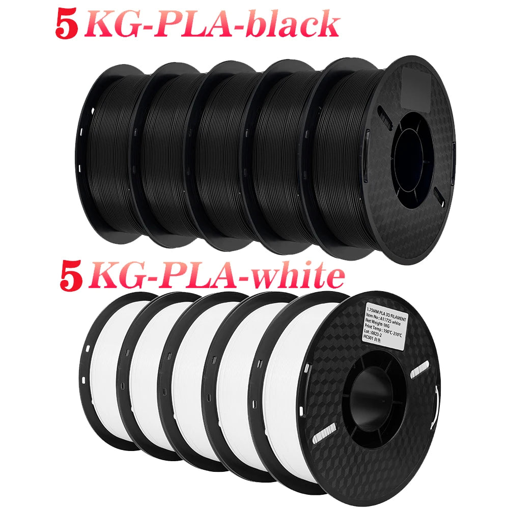 10KG/22LBS Mix Colors PLA TPU PETG filament 1kg 1 75mm For 3D Printer Material for 3D Printing filamento pla 3D Printer Filament
