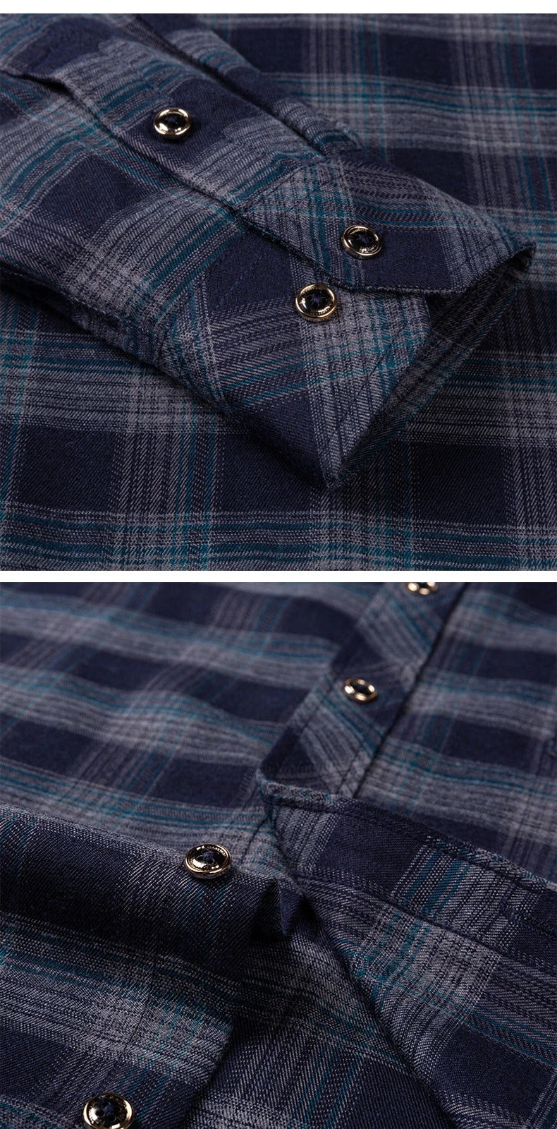 New Cotton Flannel Plaid Shirt For Men's Long Sleeve Regular-fit Brushed Single Pocket Soft Comfortable Casual Fashion Shirts