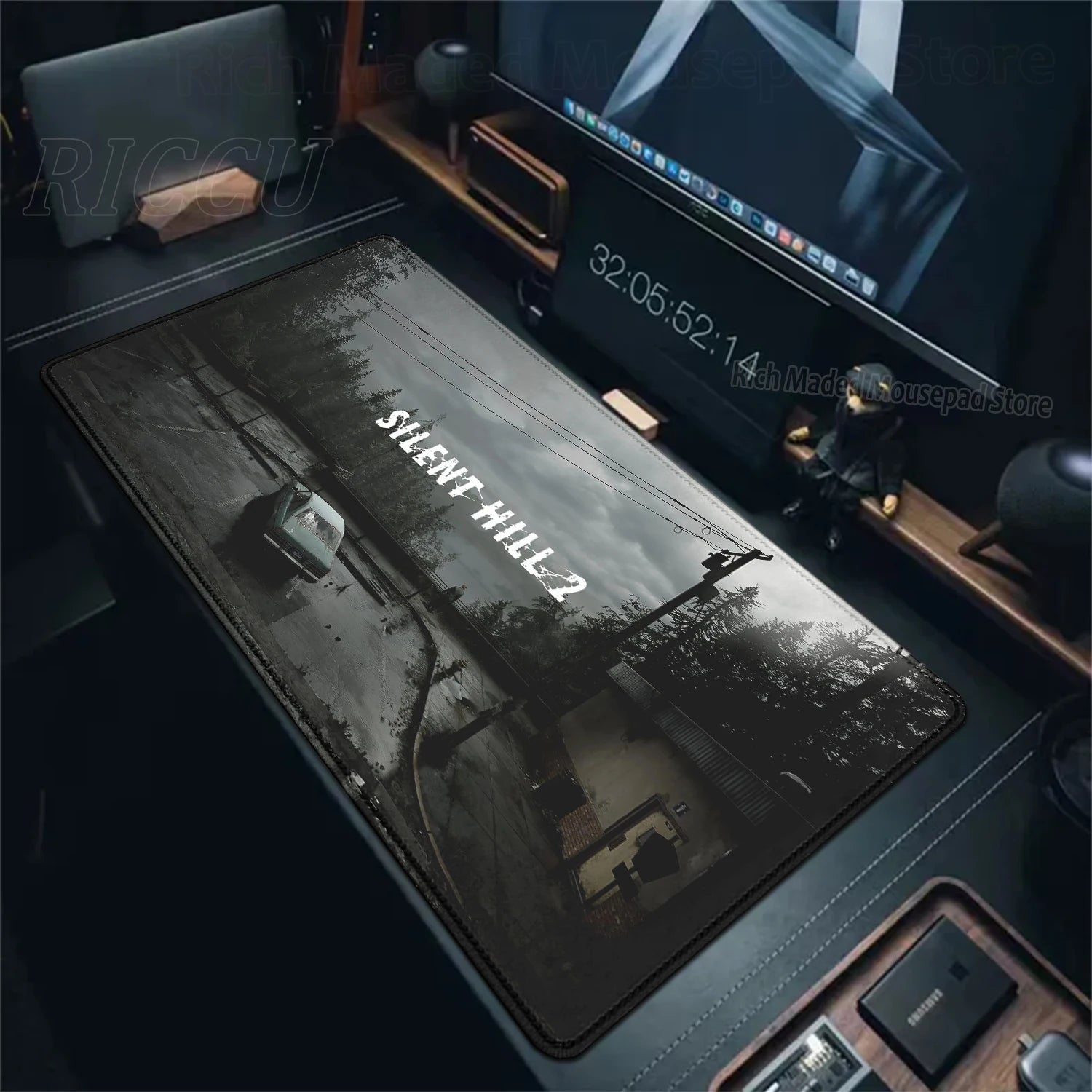 Game S_silent Hill Mouse Pad Large Gaming Extended Mat Gamer PC Mousepad Compute Keyboard Mousemat XXL Carpet Laptop accessories