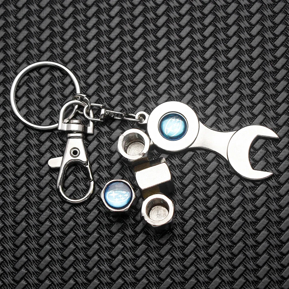 Car Styling Accessories Key Decoration Key Chain Metal Emblem Key Ring for Subaru WRX Impreza Impreza Forester Tribeca XV BRZ