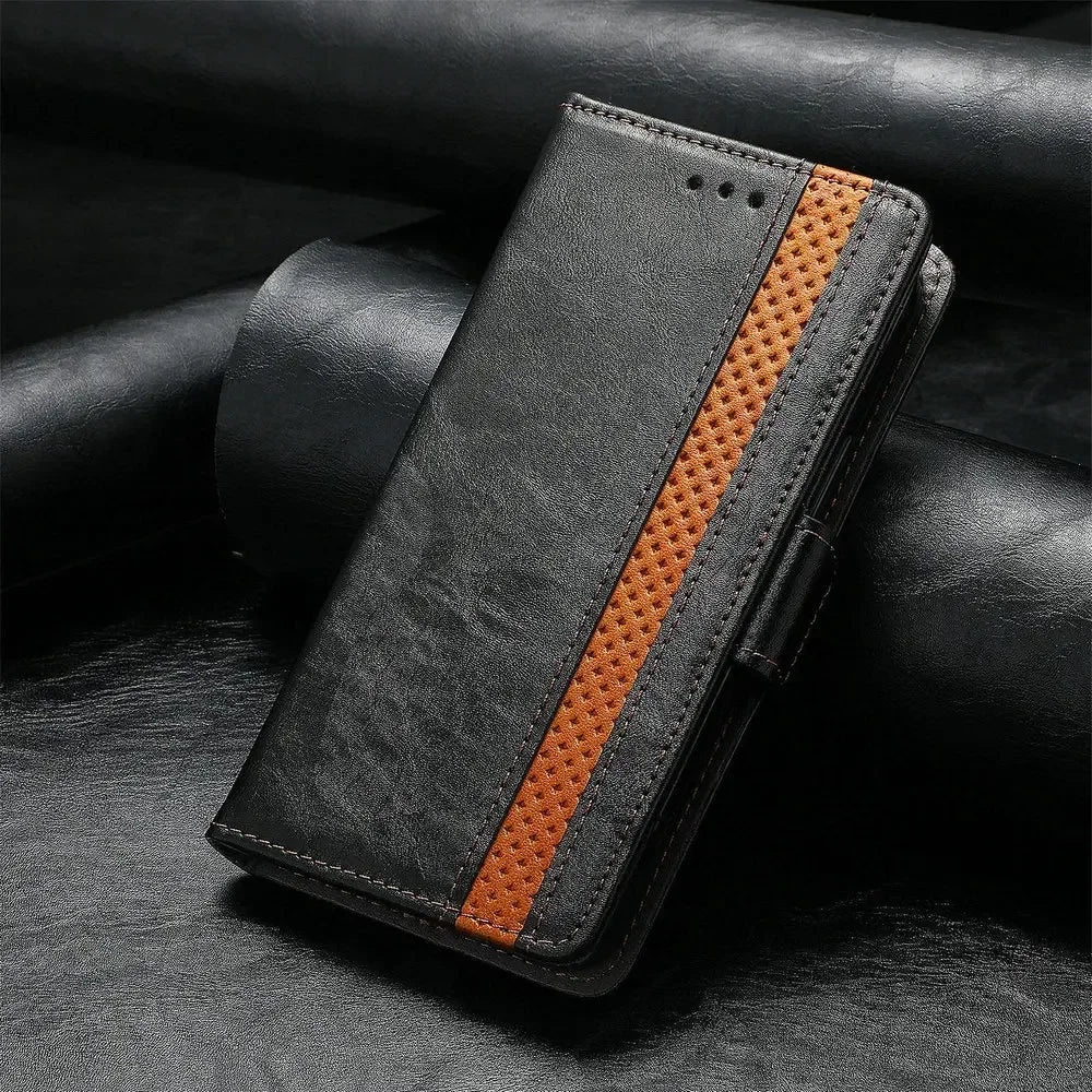 RFID Leather Flip Case for Realme 14 Pro Plus 5G Luxury Cover Magnet Book Capa Realme 15 14T 13 12 Plus Realme12 X Wallet Funda