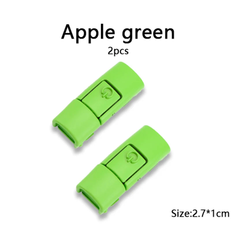 New Colorful Metal Shoelace Clip Press buckle Shoelaces Press Lock Shoes Accessories AF1 Sneakers Kits Metal Laces Tip