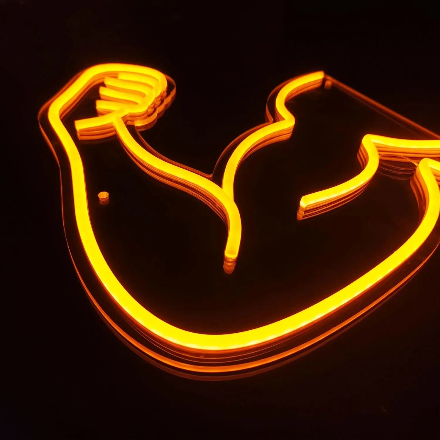 USB Dimmable Neon Sign No Pain No Gain Gym Light for Home Gym Man Cave Bar Decor Motivational LED Wall Art Fitness Gifts
