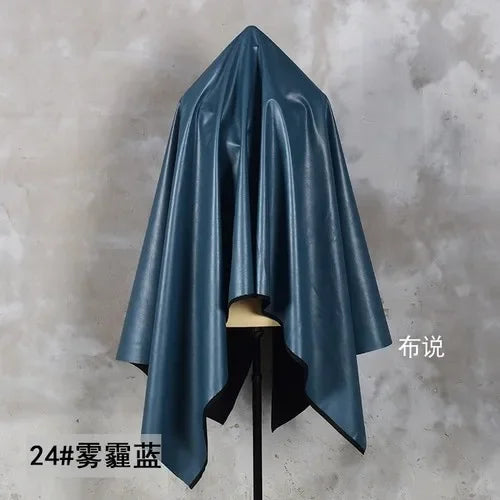 PU Soft Leather Fabric Artificial Leather Waterproof Micro Elastic Clothing Bag Designer Cloth Apparel Diy Sewing