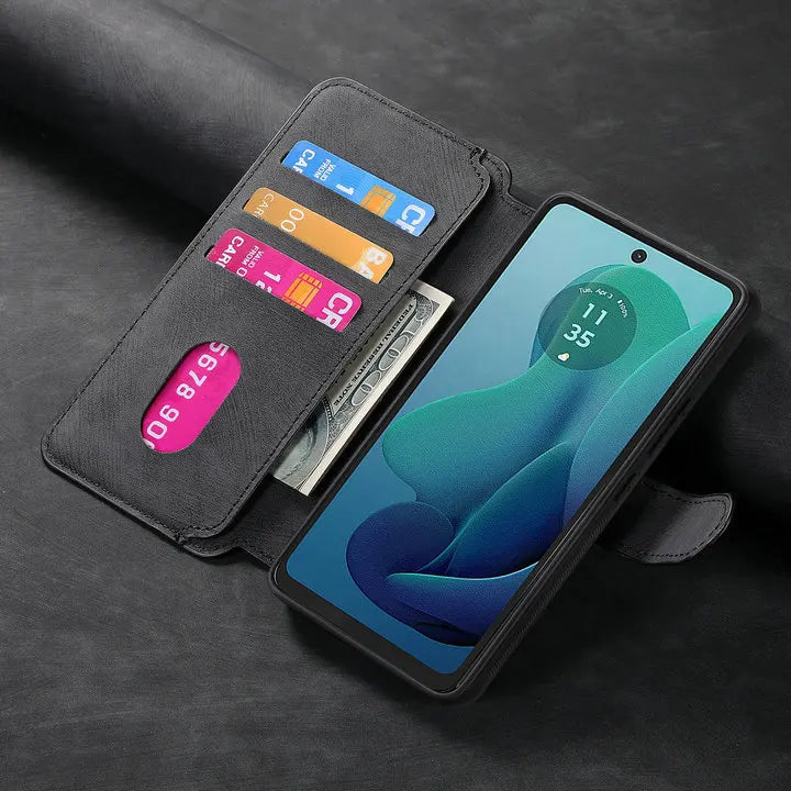 Edge 50 60 Fusion 5G Flip Case For Motorola Edge 60 Pro Detachable Leather Wallet Funda Moto Edge 50 Neo 60s Pro 70 S50 Cover