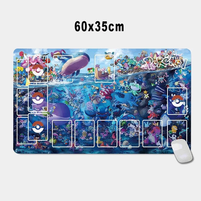 PTCG Pokemon Iono Rosa Eevee Snorlax Animation Characters Single Table Mat Battle Pad Classics Anime Collection Cards Toy Gift