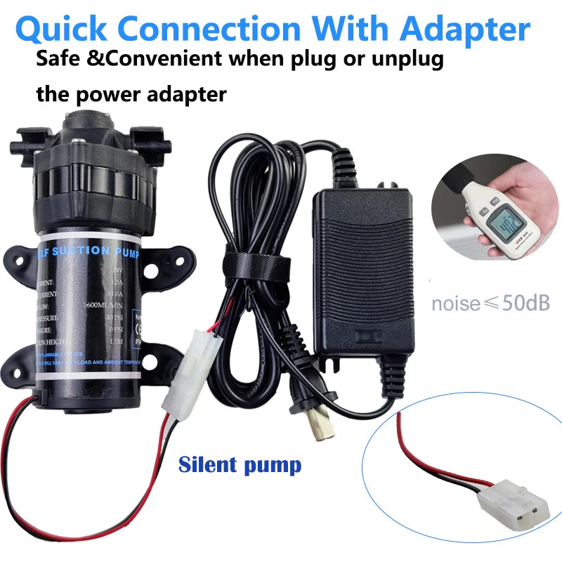 RO 24V Water Booster Silent Pump Reverse Osmosis Water System Pressure Increase Pump