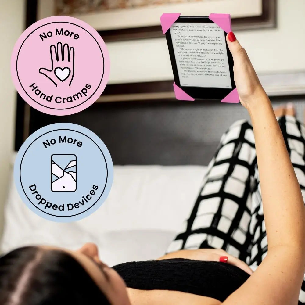 PU Leather 6-7" eReader Secure Hand Strap High Elastic Handle Holder for Kindle Paperwhite/Kobo/Voyaga/Pocketbook/Tolino