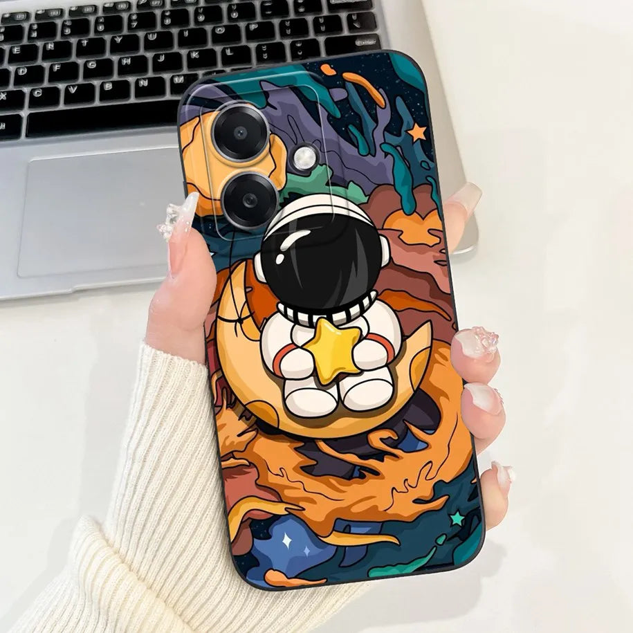 For Funda OPPO A3 A3x 4G Case 2024 Cute Panda Rabbit Soft Silicone Candy Painted Phone Covers For OPPO A40 5G OPPOA3 A 3x Bumper