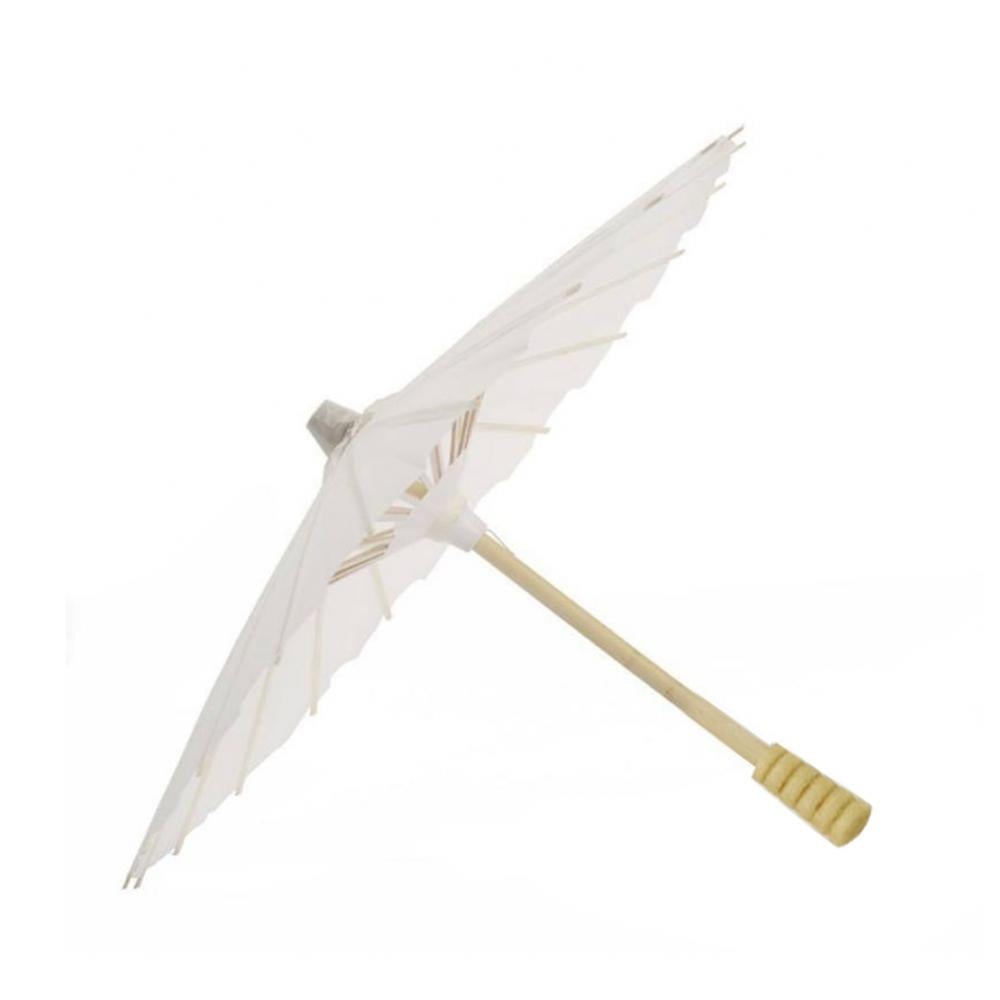 Chinese Umbrella Vintage DIY White Paper Umbrella Anime Painting Sunscreen Umbrella Photo Dance Props Ancient Cosplay Umbrella