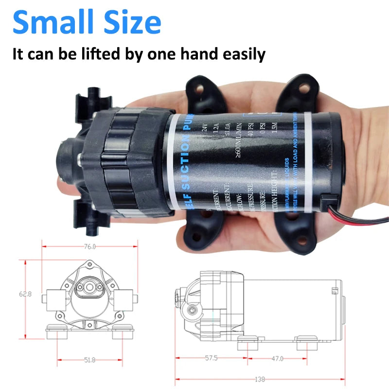 RO 24V Water Booster Silent Pump Reverse Osmosis Water System Pressure Increase Pump