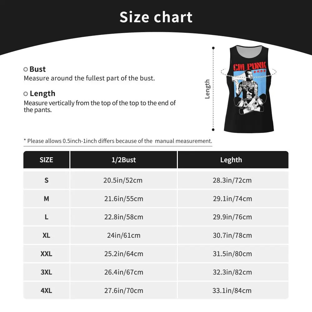 Graphic Wrestling CM Punk Best In The World Workout Tank Tops Sleeveless Shirt Bodybuilding Fitness Gym Compression Vest