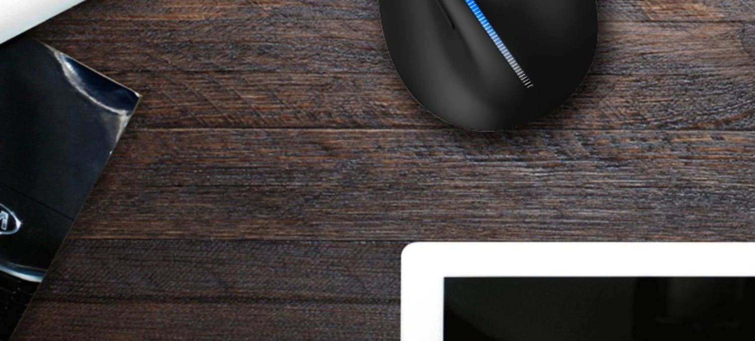 ZELOTES F36A Vertical Handheld Wireless Mouse 2.4G Wireless Rechargeable Laptop Mouse 6-button Optical mouse 3 level DPI mouse