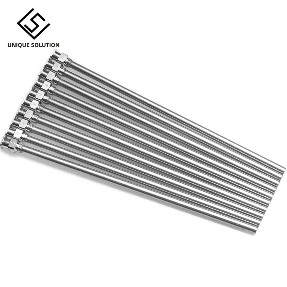 1Pc - 100mm or 150mm，200mm 300m 400mm Cannula Length Dispensing Needle (8G,10G,12G,14G...27G Optional)- Blunt Tip All Metal