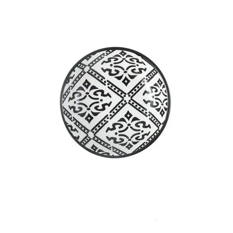 【HGPA】Ceramic Condiment Dishes, Bohemian Style Plates, Sauce Dishes, Suitable For Kitchens, Restaurants, Sushi Shops