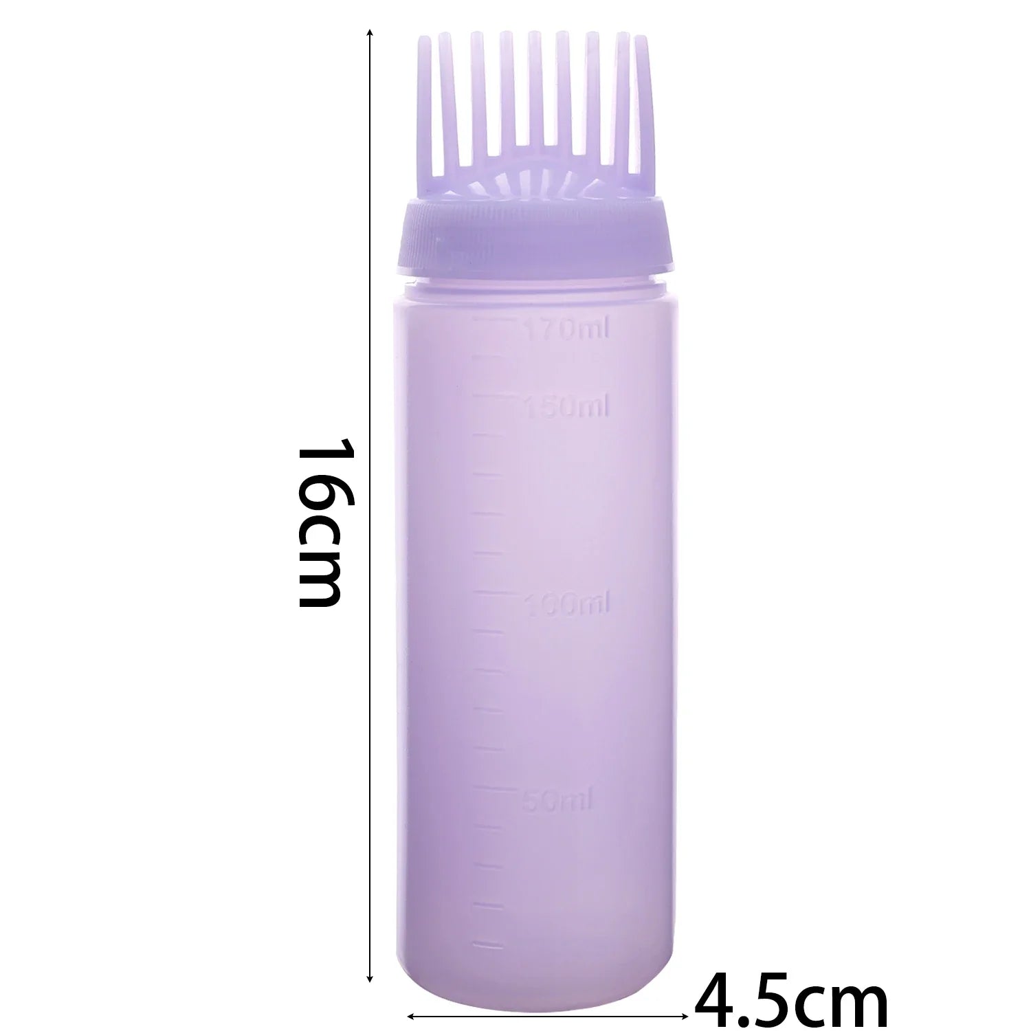 Hair Dye Refillable Bottle Comb Professional Salon Hair Oil Applicator Bottles Plastic Dispensing Hairdressing Styling Tools