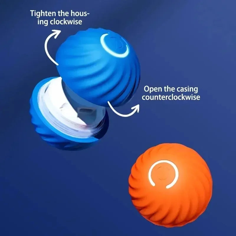 USB Automatic Dog Accessories Mobile Bounce Moving Ball For Dogs Electronic Interactive Pet Toys Pool Cats Toy Bag Supplies Home