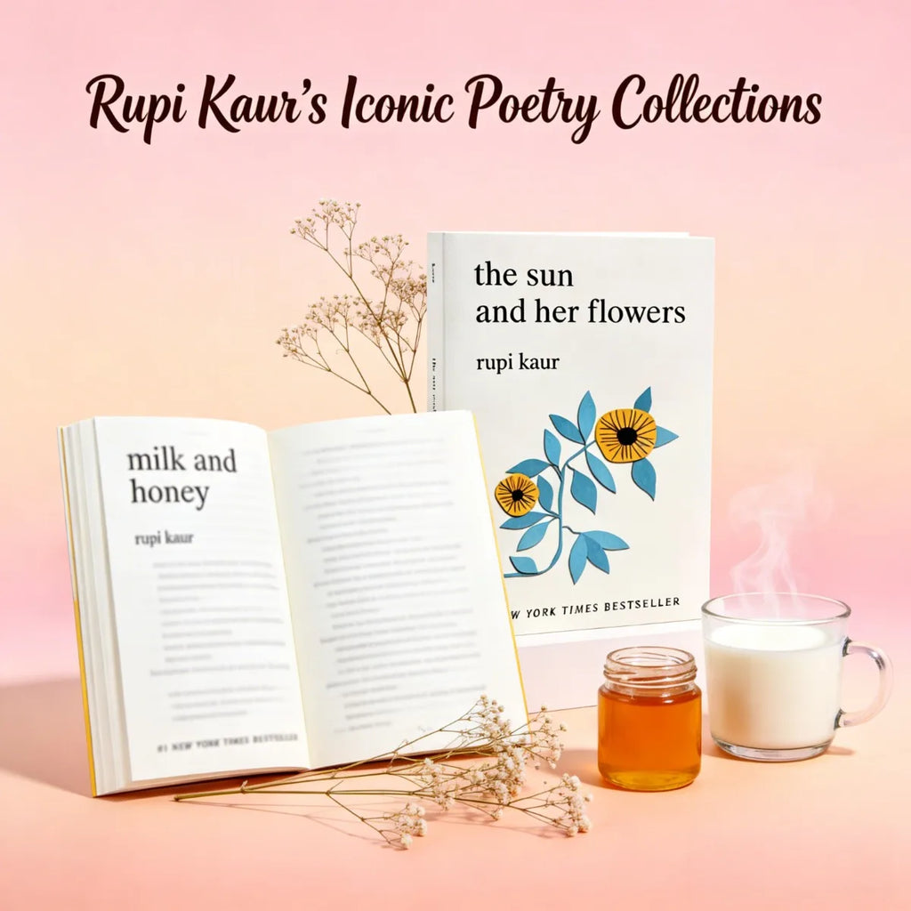 Rupi Kaur 2 Books Set: Milk and Honey & The Sun and Her Flowers | Bestselling English Poetry Collection