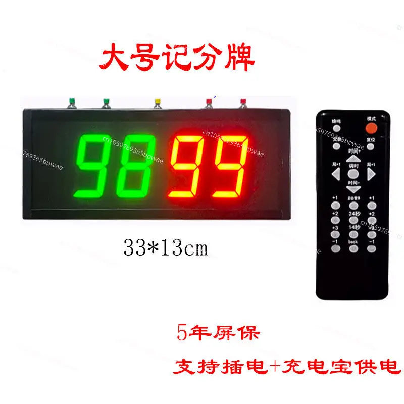 Basketball Game Electronic  Led Flip Scoreboard Scoreboard Timer Football Table Tennis Billiards Score