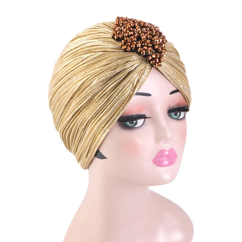 New Women Velvet Turban Hat Muslim Twist Solid Color Hijab Chemo Cap Head Wrap Headscarf Beanies Bonnet Headscarf Turbante Mujer