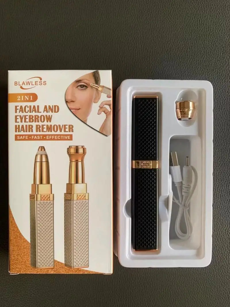 Electric Eyebrow Trimmer 2 In 1 Precise Eyebrow Trimmer Ladies' Lipstick Shaver Multifunctional Makeup Tools Beauty Products