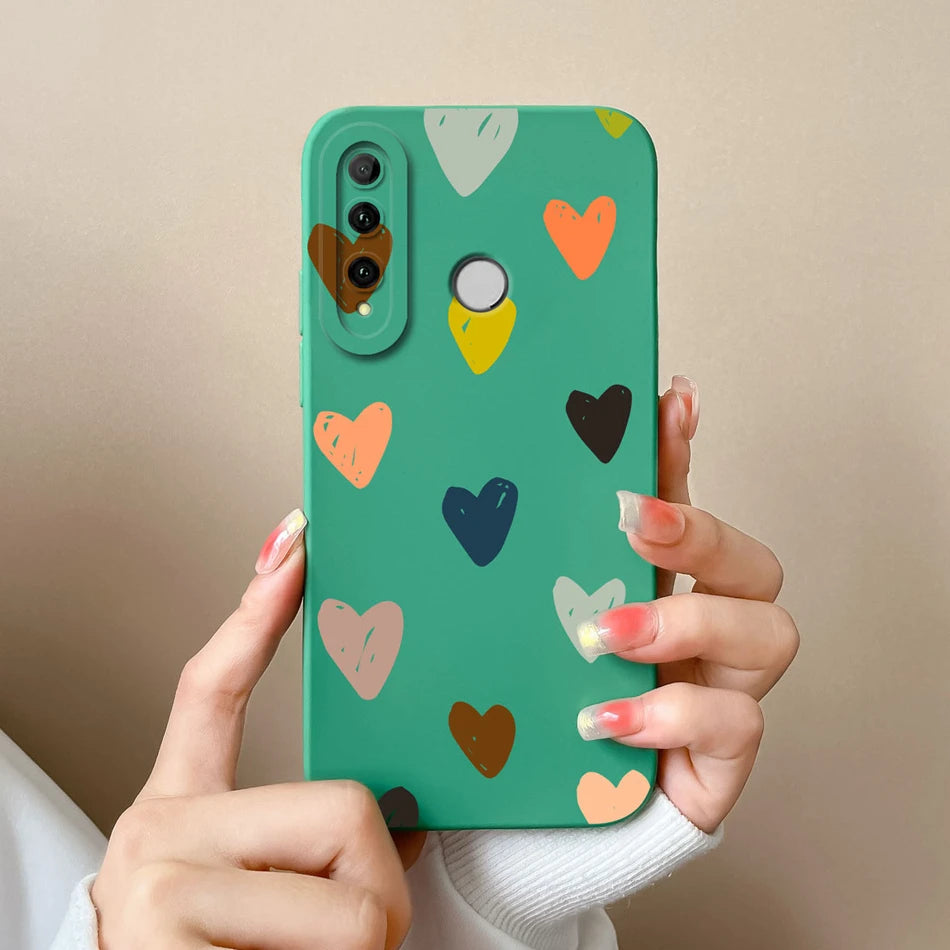 For Honor 10i Phone Case Butterfly Cat Soft Liquid Silicone Camera Protection Cover For Huawei Honor 10 i Model HRY-LX1T Fundas