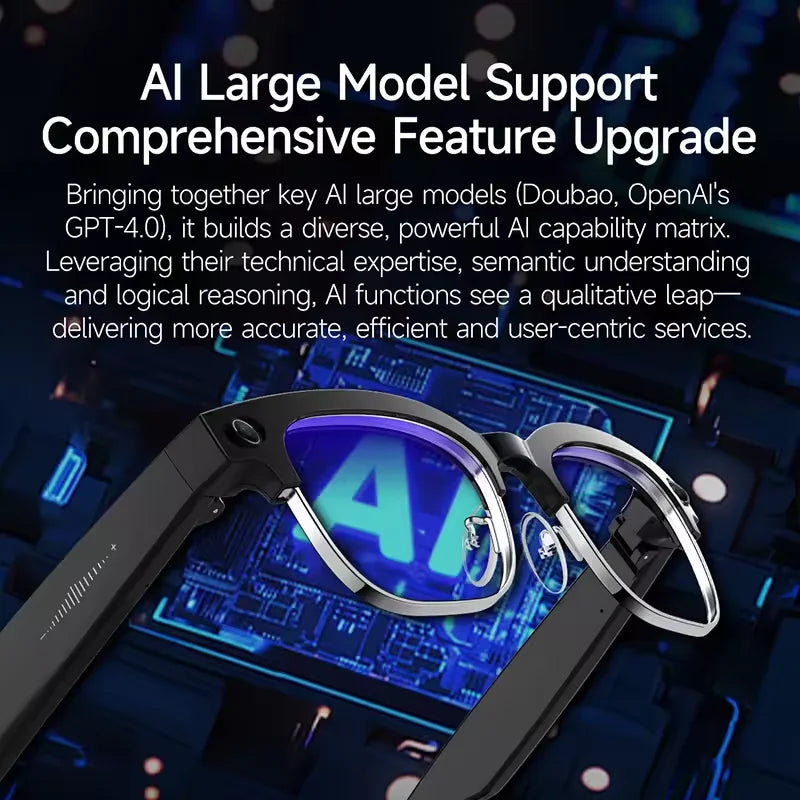 2026 New 8K HD AI Smart Glasses Men Chat GPT 8MP Camera Bluetooth Call AI Translation Voice Assistant Control Sunglasses Women