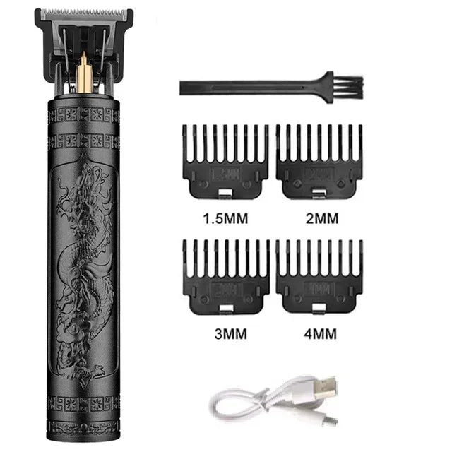 Vintage USB Fast Charging Cordless Hair Clipper Trimmer Portable Electric Shaver Professional Barber Hair Cutting Machine
