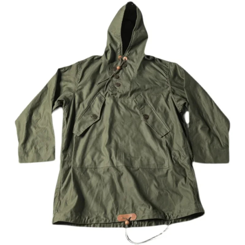 Bronson Army 10th Mountain Division Smock WWII Field Parka Mens Anorak Loose Fit