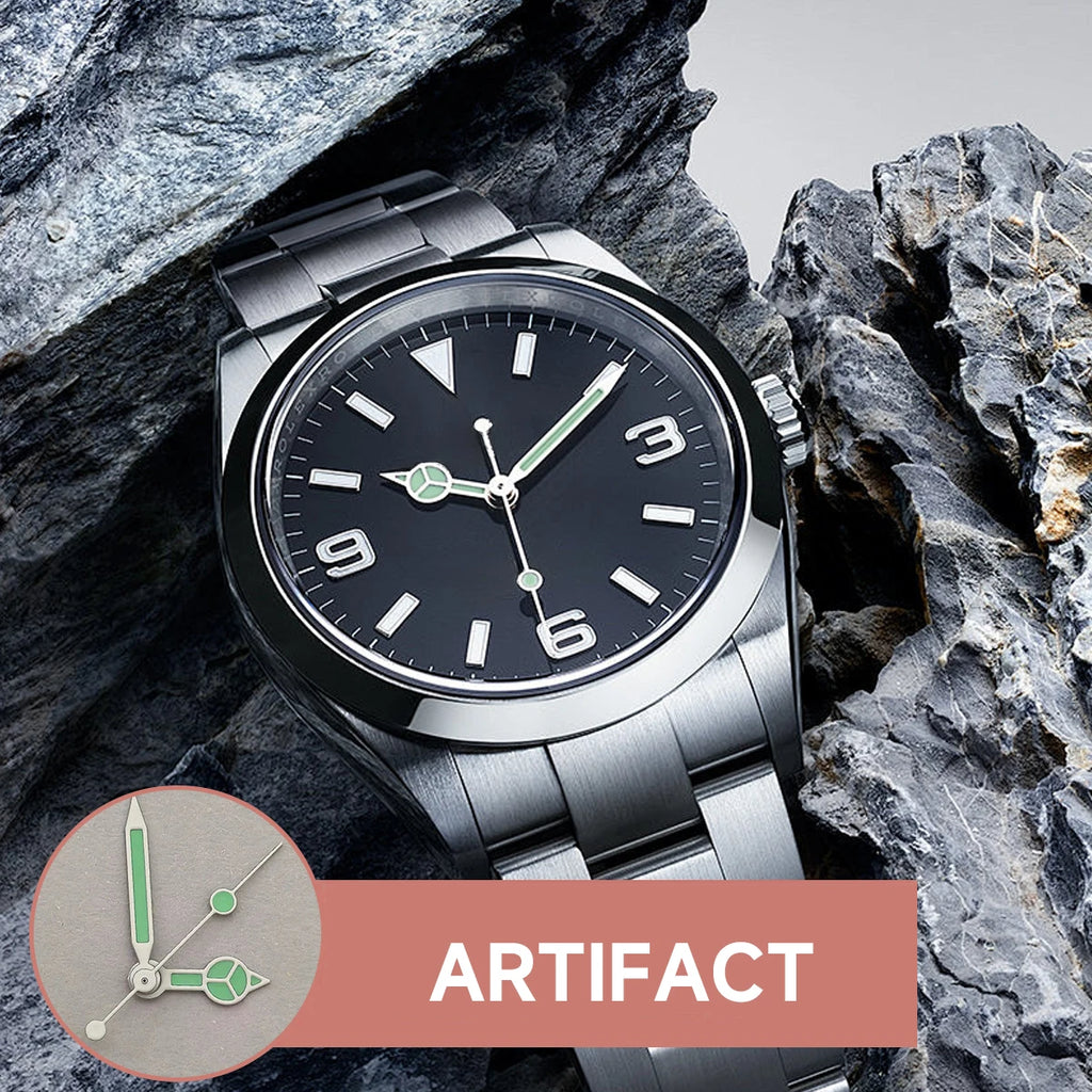 NH35 Hands Watch Accessories Red Orange Blue Black Edge White Three Pin Green Glow Hands Suitable For NH35/36/4R/7S Movements