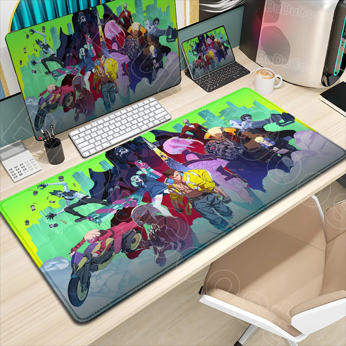 HD Printing New Wallpaper C_cyberpunk E_edgerunners Mouse Pad Non-slip Mousepad Computer Gamer LockEdge Desk Mat PC Keyboard Mat