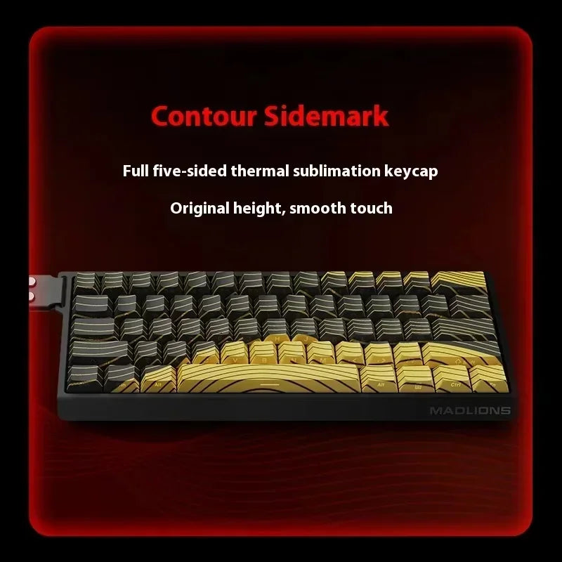 MADLIONS MAD 60/68 HE 8Khz Wired Magnetic Axis Keyboard 68-key Hot-swappable Macro Defines Ultra-low Latency Gaming Keyboard