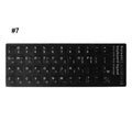 Russian/French/Spanish/Japanese/German/Arabic/Korean/Italian/Thai Keyboard Stickers Letter Alphabet Layout Sticker For Laptop De