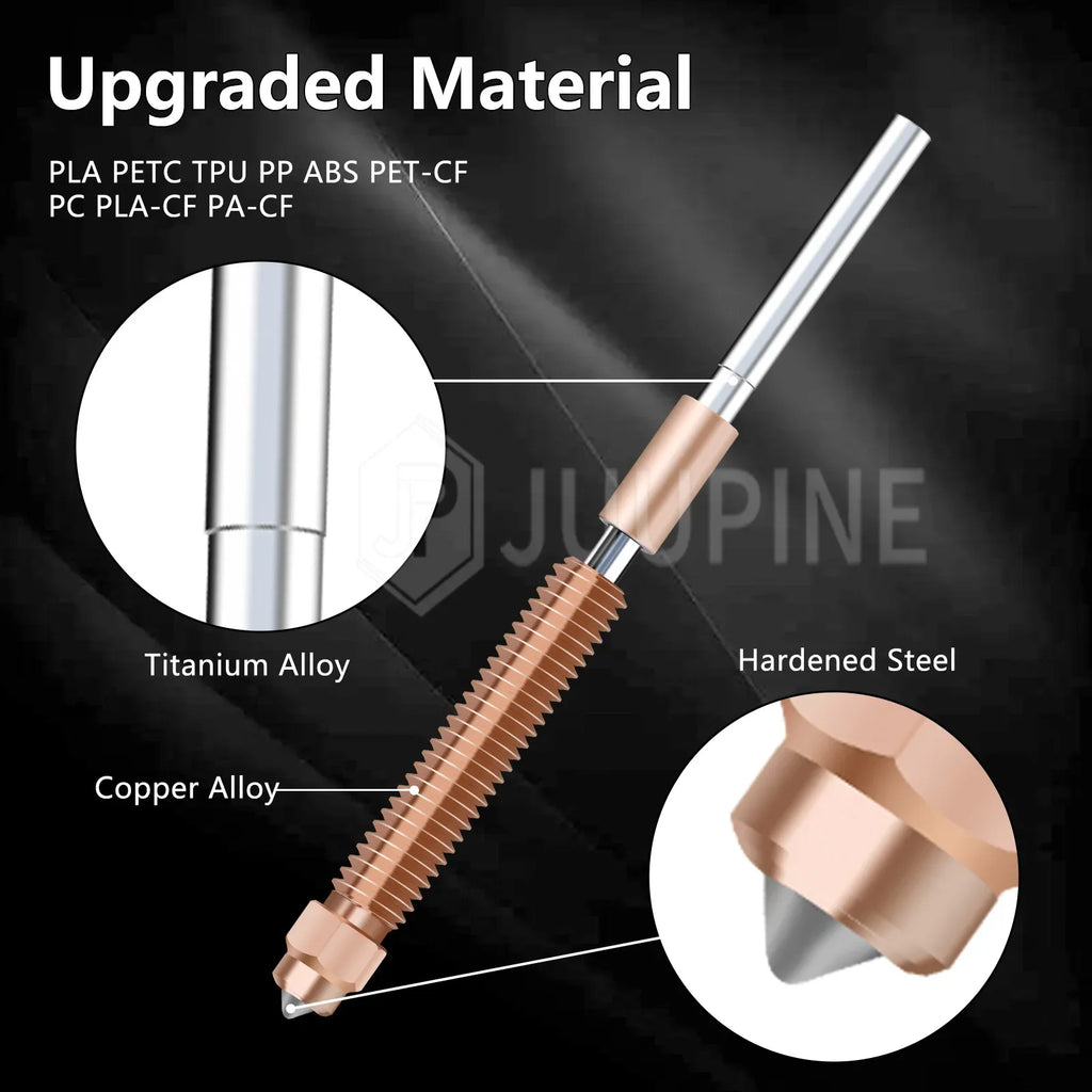 For Creality K2 Plus Hotend Ceramic Heating Block Kit 0.4mm All-metal Integrated Quick swap Nozzle 350°C for Creality K2P Combo