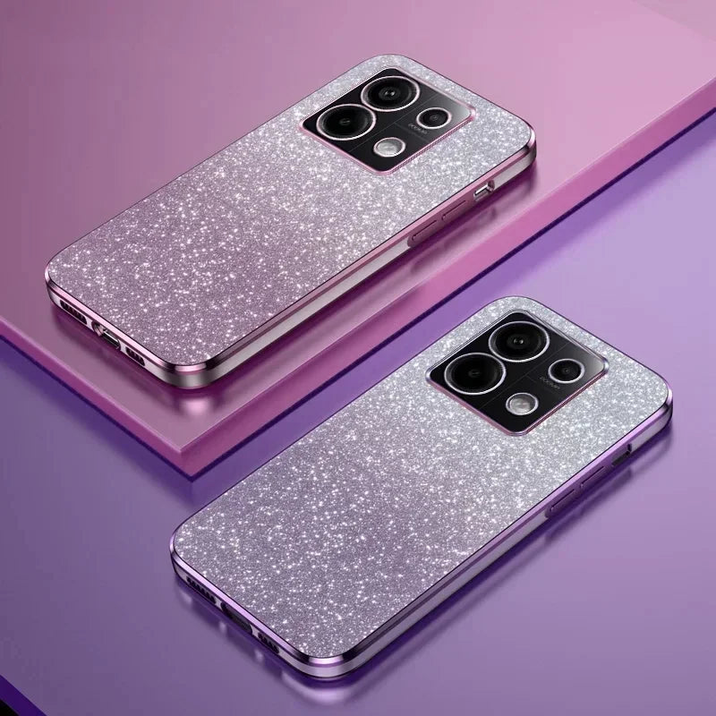 Reno 13 Pro 5G Luxury Shiny Glitter Plating Silicone Case on For Oppo Reno 13 Reno13 13F 13Pro Camera Lens Soft Back Cover Coque