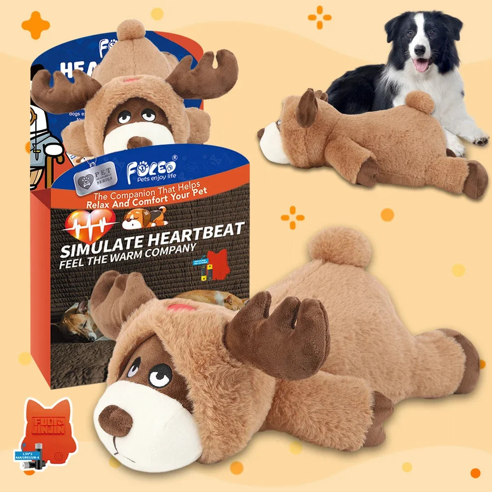Bear Dog Heartbeat Toy Dog heartbeat toy with built-in heartbeat mechanism to soothe puppy anxiety