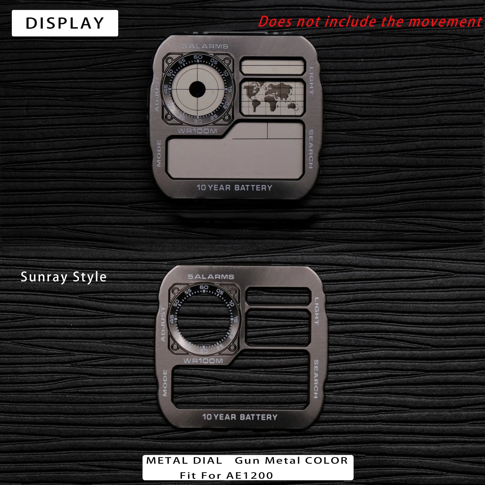 Color Display Film for Casio AE-1200 AE-1300, DIY Screen Modification Overlay Sticker, High-Quality Watch Dial Upgrade Kit