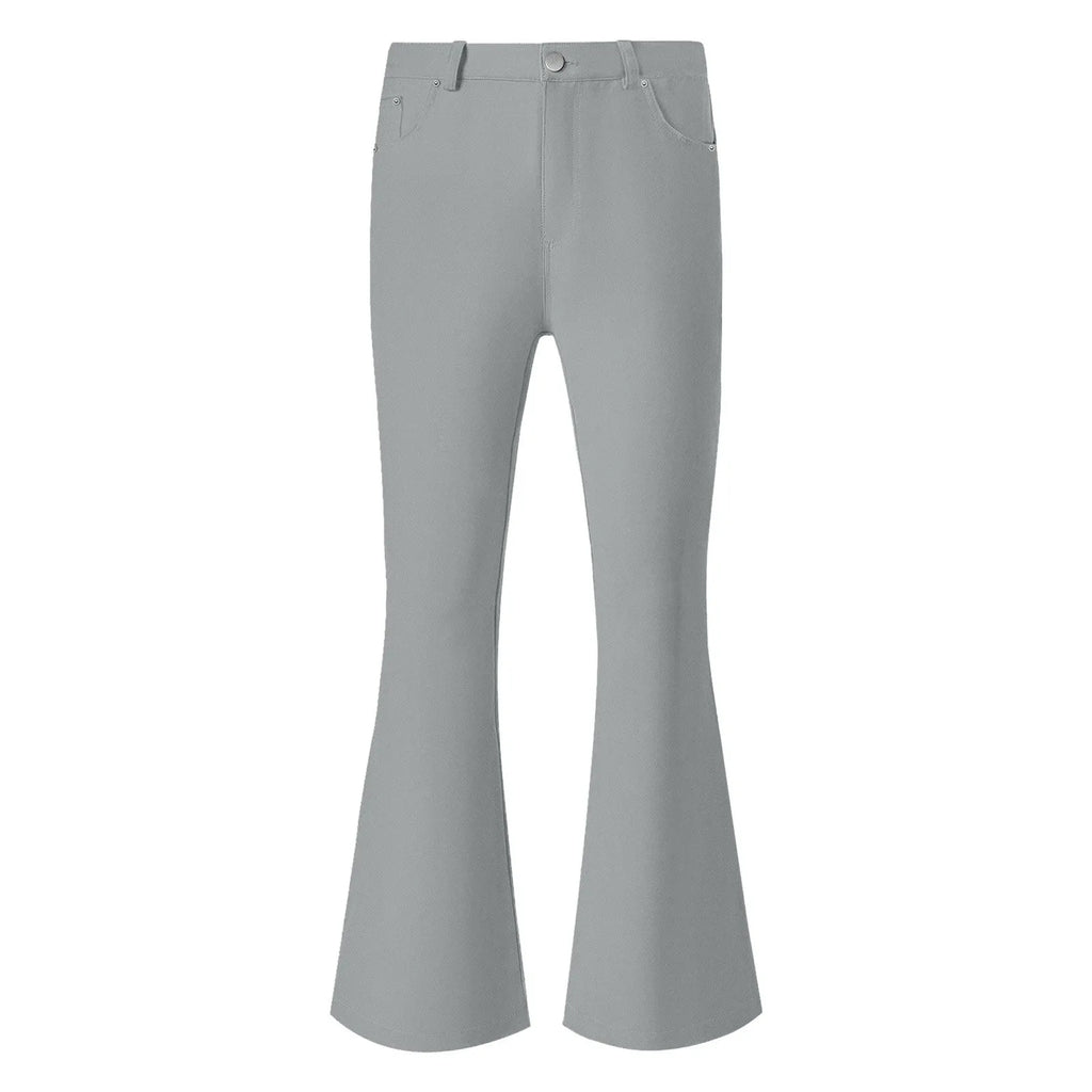 Men's fashion Retro Disco Flared Pants Loose Stretch Vintage Trousers Fit Flared Comfortable Retro Stretch Twill Men's Trousers