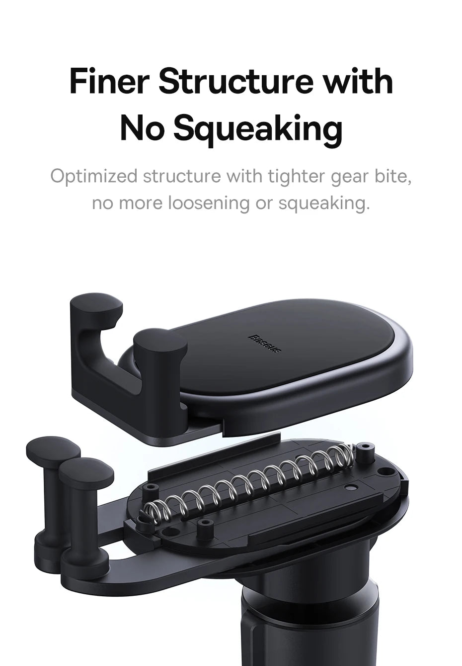 Baseus Car Phone Holder for iPhone Xiaomi Samsung Car Phone Stand Car Mount with Hook Clip Auto Locking Easy Install