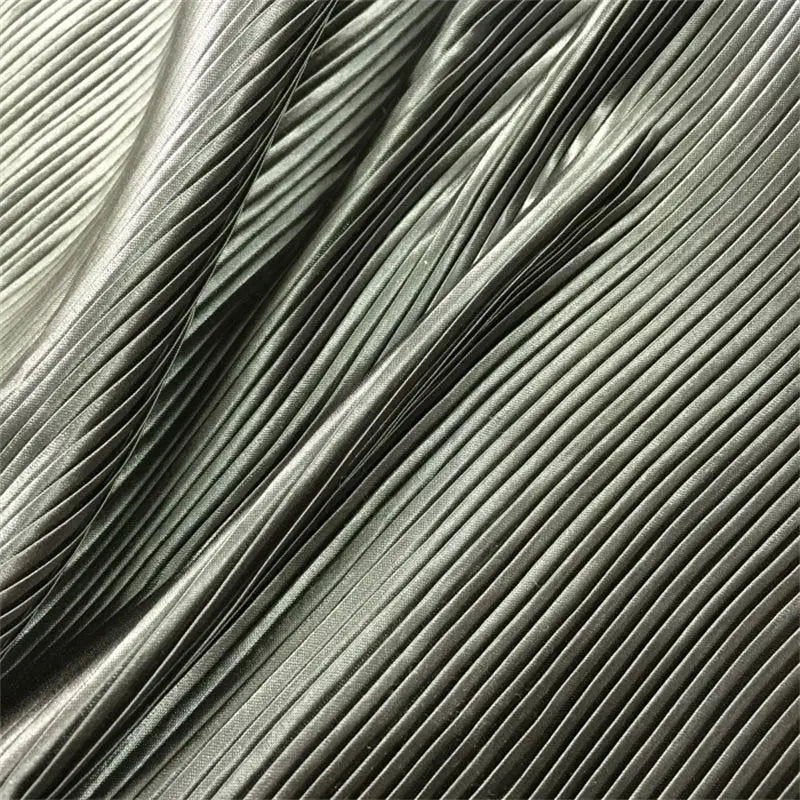Organ Pleated Fabric Per Meter for Needlework Clothes Skirt Costume Dress Diy Sewing Designer Cloth Soft Comfortable Plain Black