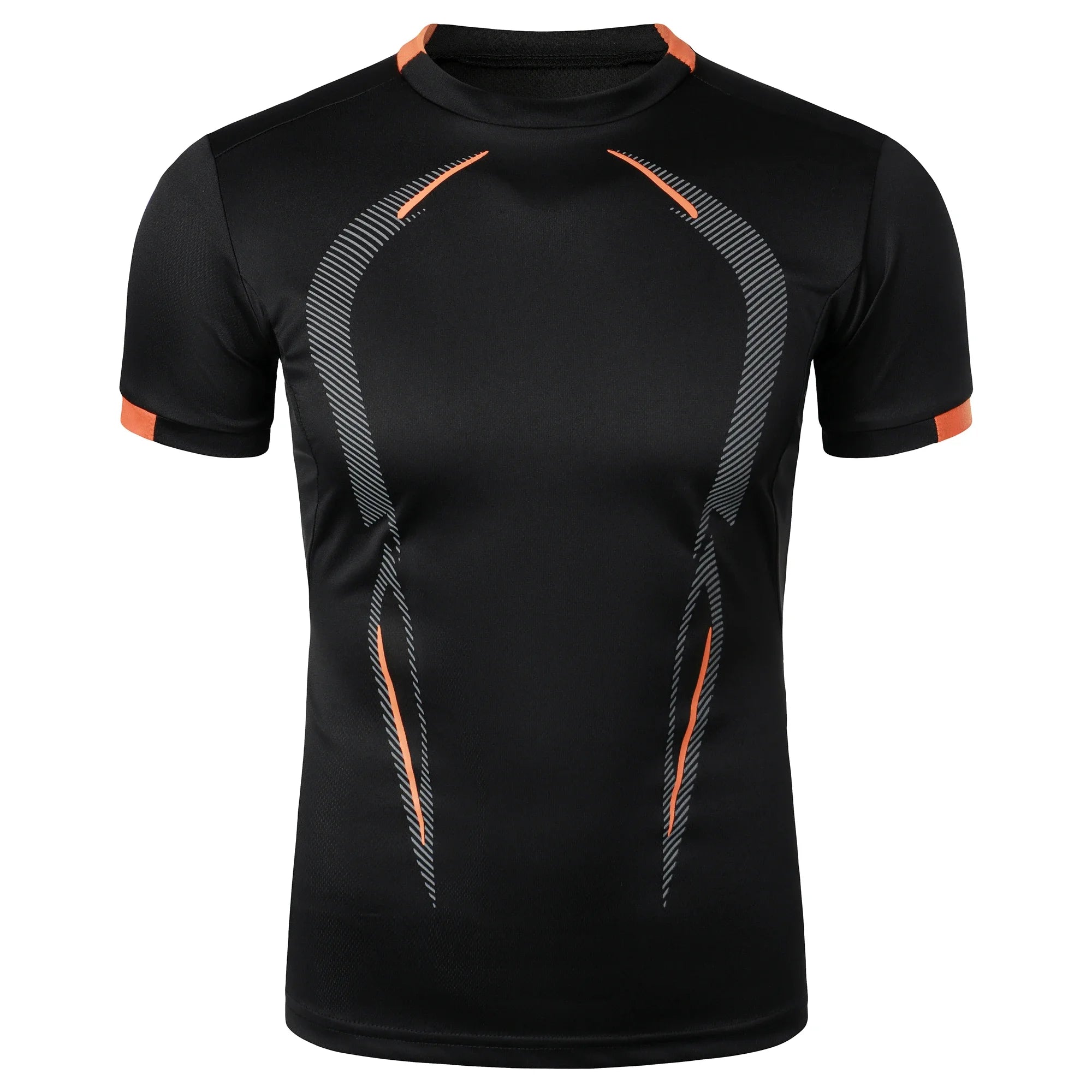 Summer men's fitness sports training Breathable short sleeve quick drying clothes men's sports fashion short sleeve T-shirt