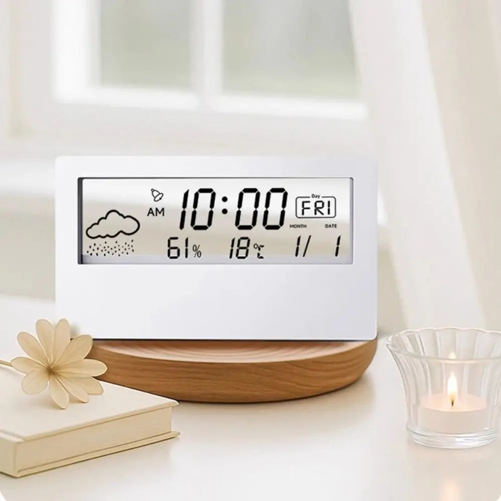 Digital Display Digital Clock Electronic Design Multifunction Features Desk Clock Decoration Style Study Design Table Clock