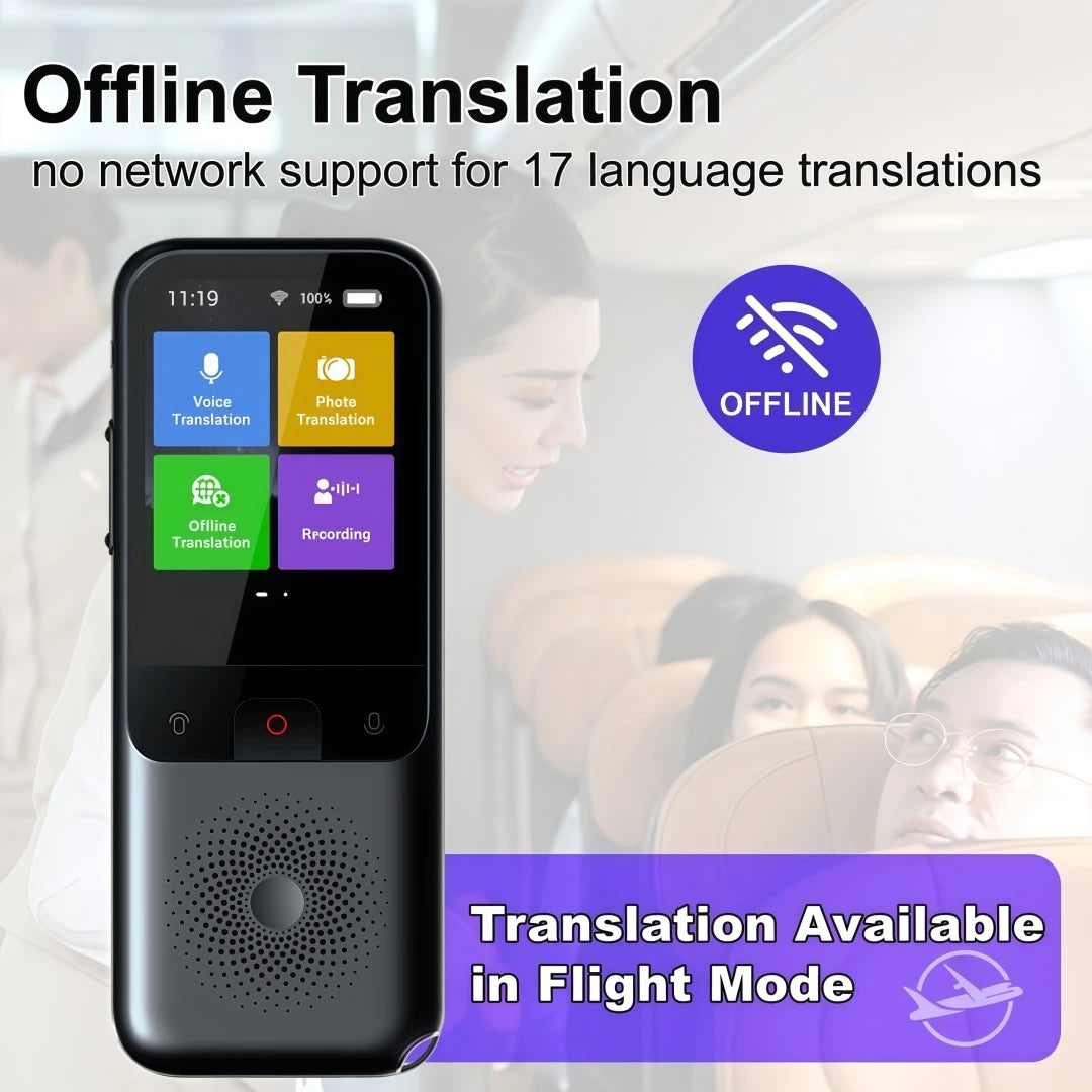 MSAI T11 Translator 138 Languages for Travel Real-time 17 Languages Offline Translation Photo 75 Languages 1500mAh 1+8GB