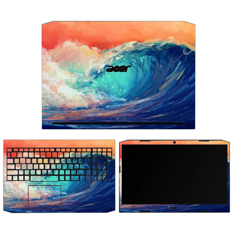 Laptop Skins for Acer Nitro 5 AN517-52 54 42 55 AN515-57 58 Vinyl Stickers AN16-41 51 AN515-54 55 56 44 45 46 47 Custom Film