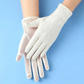 Fashion Women Gloves Summer Ladies Anti-UV Sunscreen Ice Silk Thin Gloves Mesh Breathable Can Be Opened Driving Gloves